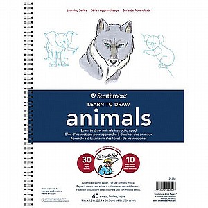 בלוק לימוד ציור ANIMALS -STRATHMORE חיות 22.5*30 ס"מ 40 דפים בלוק לימוד ציור ANIMALS -STRATHMORE חיות 22.5*30 ס"מ 40 דפים