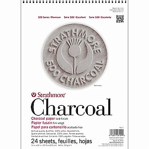 בלוק נייר STRATHMORE 500 לפחם 30*45 ס"מ 24 דפים בלוק נייר STRATHMORE 500 לפחם 30*45 ס"מ 24 דפים