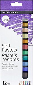 סט 12 צבעי פסטל רך - Daler Rowney - Simply סט 12 צבעי פסטל רך - Daler Rowney - Simply