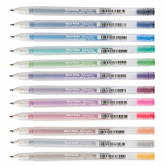 �� 12 ��� �� ����� - Sakura Gelly Roll Metallic Set