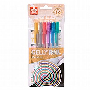 סט 6 עטי ג'ל מטאלי - Sakura Gelly Roll Metallic Set סט 6 עטי ג'ל מטאלי - Sakura Gelly Roll Metallic Set