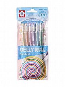 סט 6 עטי ג'ל צבעוניים - Sakura Gelly Roll Stardust Set סט 6 עטי ג'ל צבעוניים - Sakura Gelly Roll Stardust Set