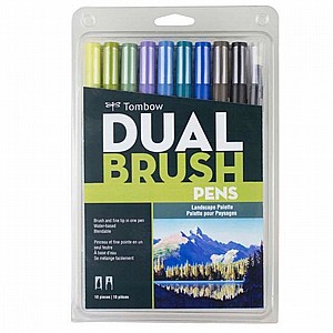 סט 10 יח טוש דו צדדי LANDSCAPE PALETTE TOMBOW סט 10 יח טוש דו צדדי LANDSCAPE PALETTE TOMBOW
