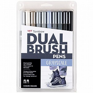 סט 10 יח טוש דו צדדי GRAYSCALE PALETTE TOMBOW סט 10 יח טוש דו צדדי GRAYSCALE PALETTE TOMBOW