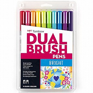סט 10 יח טוש דו צדדי BRIGHT PALETTE TOMBOW סט 10 יח טוש דו צדדי BRIGHT PALETTE TOMBOW