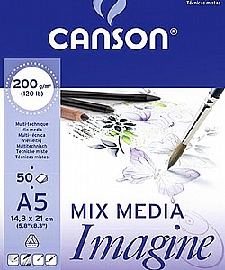 ���� ����� A5 ���� ���� -200 ��' 50 ��/ CANSON IMAGINE MIX MEDIA