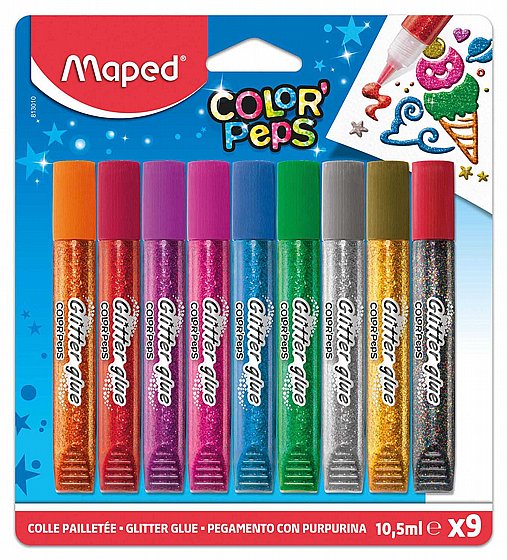 ��� ������ ������ 9 ����� ���� Maped Color�Peps Glitter Glue