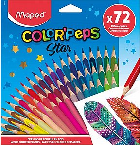 72 עפרונות צבעוניים משולשים Color’Peps מאפד | Maped 72 עפרונות צבעוניים משולשים Color’Peps מאפד | Maped