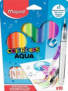 �� 10 ����� ������ + ����� �� ���� ��� Maped Colour�Peps Aqua