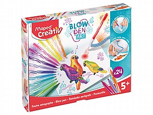 2 מתקן נשיפה + 24 טושים CREATIV 2 מתקן נשיפה + 24 טושים CREATIV