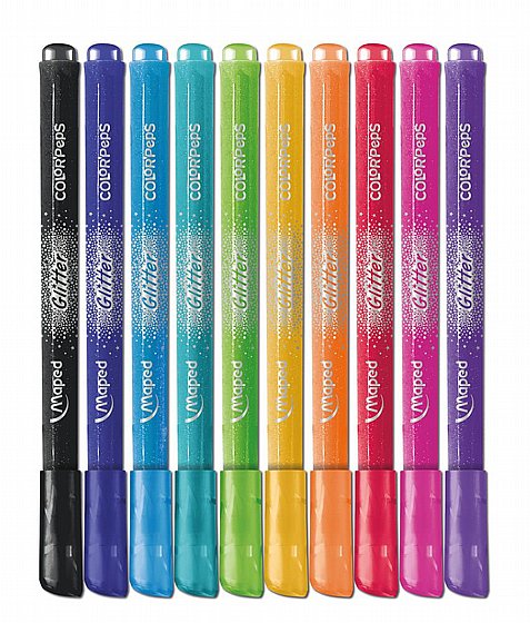�� 10 ���� ����� ������ ����� Maped Glitter Markers