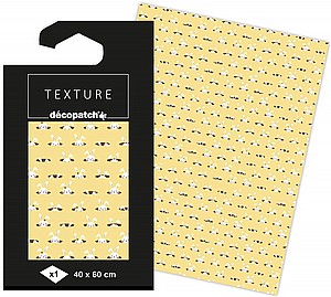 דף דקופאז' טקסטור 40*60 ס"מ ארנב דף דקופאז' טקסטור 40*60 ס"מ ארנב