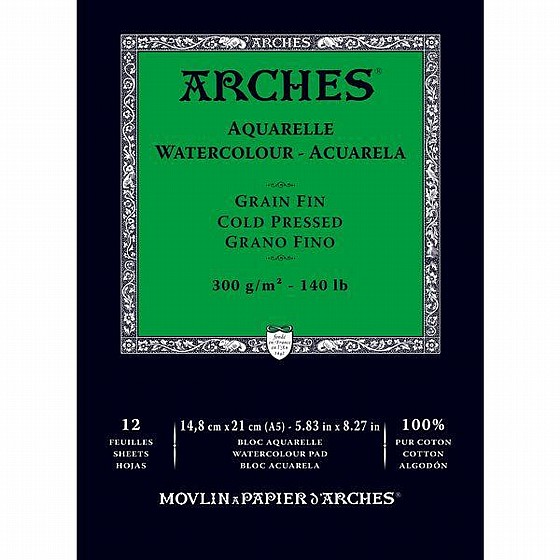���� ���� ARCHES AQUARELLE ����� ��� 21*14.8 �"� 300 ��� ����� ��� 12 ����