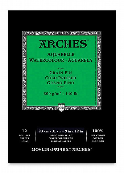 ���� ���� ARCHES AQUARELLE ����� ��� 23*31 �"� 300 ��� ����� ��� (����) 12 ��