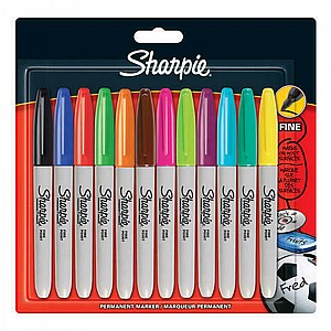 סט פרמננט שרפי SHARPIE 1/12 בבליסטר F סט פרמננט שרפי SHARPIE 1/12 בבליסטר F