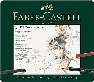 ���� ���� - �� ����� �������� ������ 21 ����� Faber-Castell Pitt Monochrome
