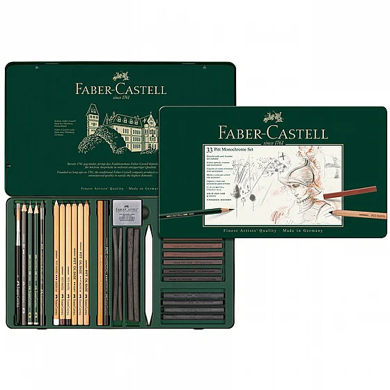���� ���� - �� ����� �������� ������ 33 ����� Faber-Castell Pitt Monochrome