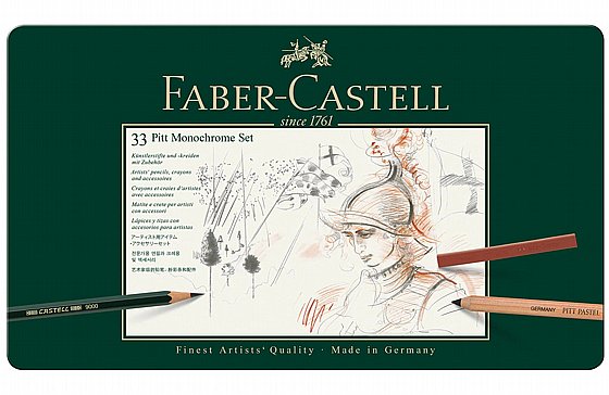 ���� ���� - �� ����� �������� ������ 33 ����� Faber-Castell Pitt Monochrome