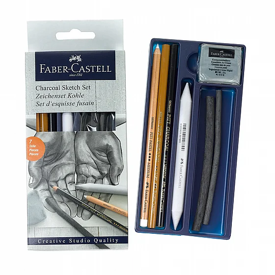 ���� ���� - �� 6 ����� ��� Faber-Castell Charcoal Sketch 