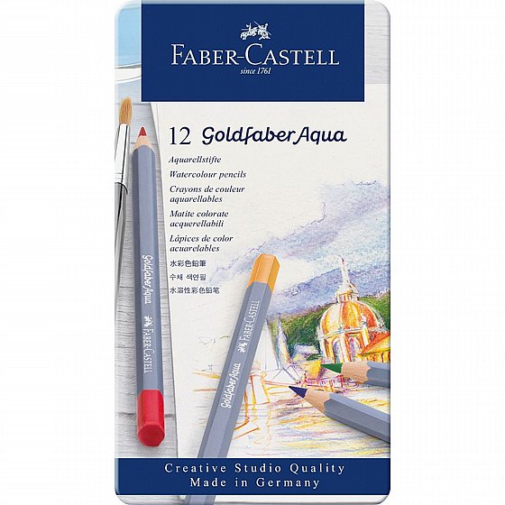 ���� ���� - �� 12 ������� ������ �������� Faber-Castell Goldfaber Aqua Watercolor