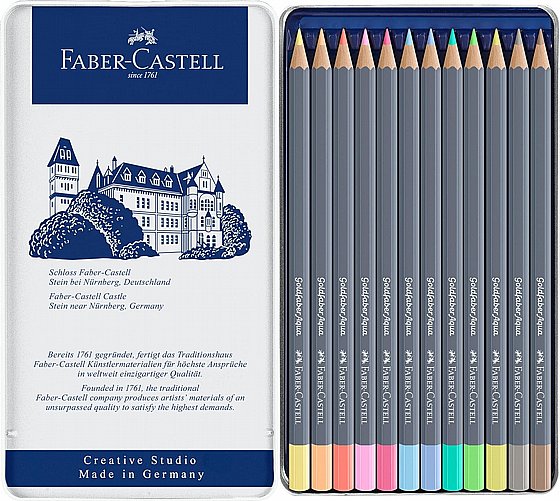 ���� ���� � �� 12 ������� ������ ���� Faber-Castell Goldfaber Aqua Watercolor Pastel