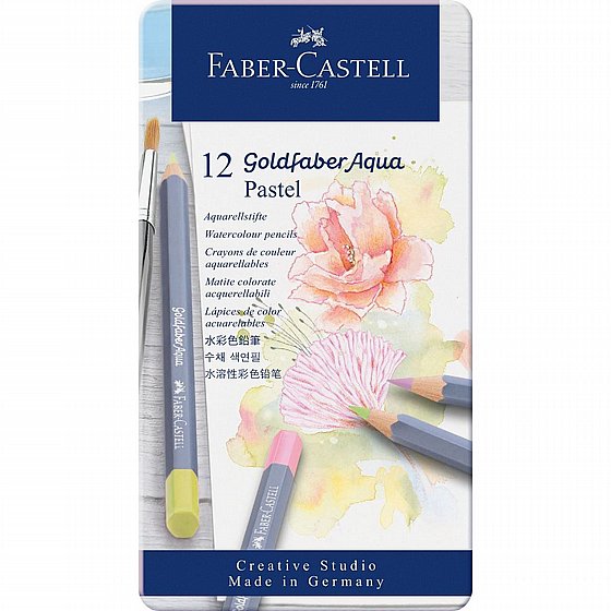 ���� ���� � �� 12 ������� ������ ���� Faber-Castell Goldfaber Aqua Watercolor Pastel