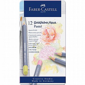פאבר קסטל – סט 12 עפרונות אקוורל פסטל Faber-Castell Goldfaber Aqua Watercolor Pastel פאבר קסטל – סט 12 עפרונות אקוורל פסטל Faber-Castell Goldfaber Aqua Watercolor Pastel