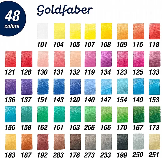 �� 48 �� ������� �������� GOLDFABER ���� ���� ���� ���� FABER CASTELL