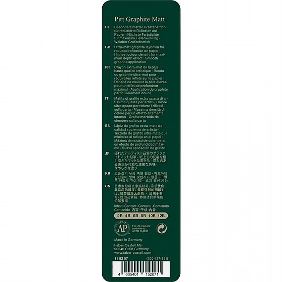 ���� ���� - �� 6 ������� ����� �� �������� Faber-Castell Pitt Graphite Matt
