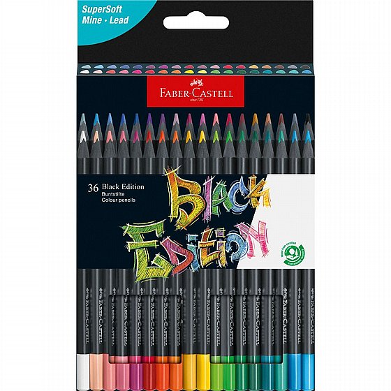 ���� ���� - �� 36 ������� �������� ������ ����� Faber-Castell Black Edition
