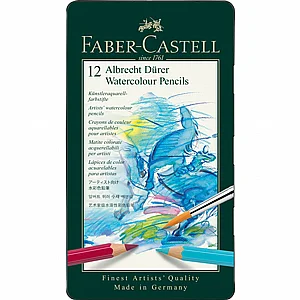 סט 12 יח'עפרונות מים FABER CASTELL פאבר קסטל A.DURER סט 12 יח'עפרונות מים FABER CASTELL פאבר קסטל A.DURER