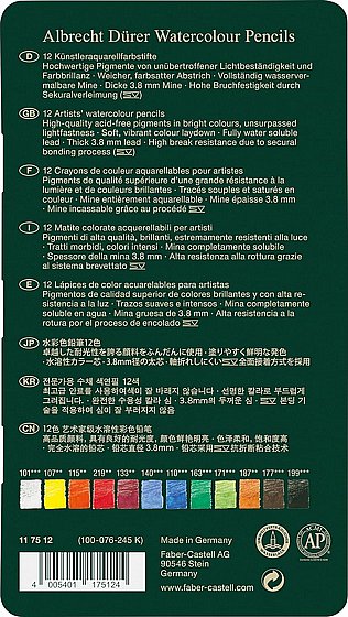 �� 12 ��������� ��� FABER CASTELL ���� ����  A.DURER