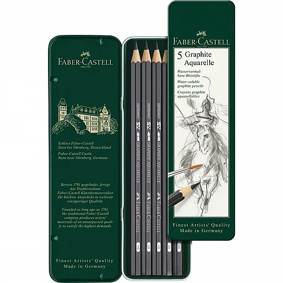 ���� ���� - �� 5 ������� ����� ������ Faber-Castell 9000 Graphit Aquarelle