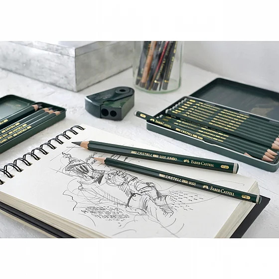 ���� ���� - �� 12 ������� ����� 5H-5B ���� Faber-Castell 9000