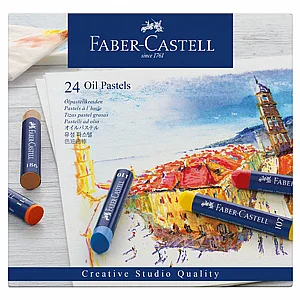 פאבר קסטל - סט 24 פסטל שמן Faber-Castell Oil Pastels פאבר קסטל - סט 24 פסטל שמן Faber-Castell Oil Pastels