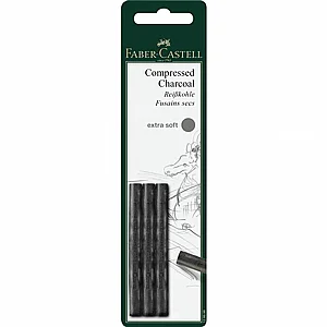 פאבר קסטל - סט 3 פחם דחוס Extra Soft Faber-Castell פאבר קסטל - סט 3 פחם דחוס Extra Soft Faber-Castell