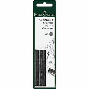 פאבר קסטל - סט 3 פחם דחוס Soft Faber-Castell פאבר קסטל - סט 3 פחם דחוס Soft Faber-Castell