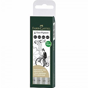 ���� ���� - �� 4 �������� Faber-Castell Ecco Pigment Fineliner