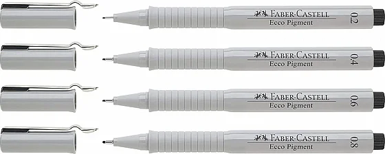 ���� ���� - �� 4 �������� Faber-Castell Ecco Pigment Fineliner