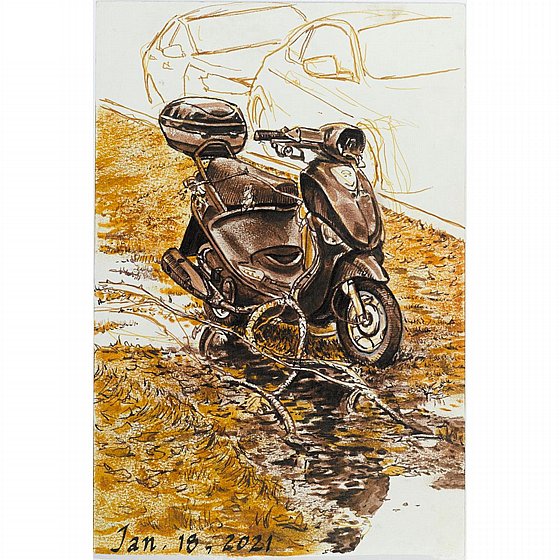 ���� ���� - �� 4 ���� ����� ����� ���� Faber-Castell Pitt Artist Pen Dark Sepia