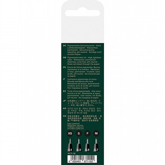 ���� ���� - �� 4 ��� ����� ���� Faber-Castell Pitt Artist Pen Black