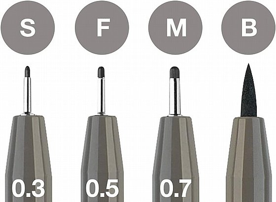 ���� ���� - �� 4 ��� ����� ����� ���� Faber-Castell Pitt Artist Pen 273