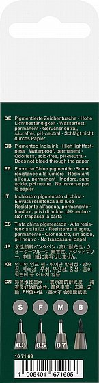 ���� ���� - �� 4 ��� ����� ����� ���� Faber-Castell Pitt Artist Pen 273