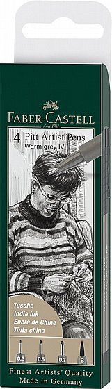 ���� ���� - �� 4 ��� ����� ����� ���� Faber-Castell Pitt Artist Pen 273