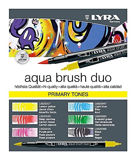 �� 6 ��� ����� �� ���� ���� ���� -LYRA AQUA BRUSH DUO PRAIMARY TONES