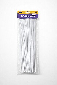 מנקה מקטרות לבן 50 יח מנקה מקטרות לבן 50 יח