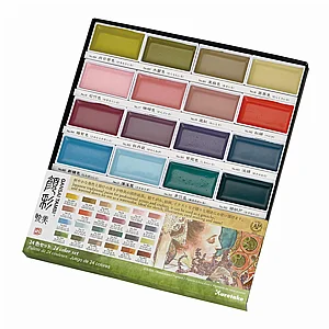 סט צבעי מים 24 גוונים - Kuretake Gansai Tambi Art Nouveau II סט צבעי מים 24 גוונים - Kuretake Gansai Tambi Art Nouveau II