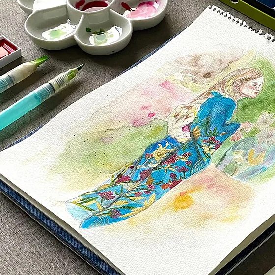 �� ���� ��� 24 ������ - Kuretake Gansai Tambi Art Nouveau II
