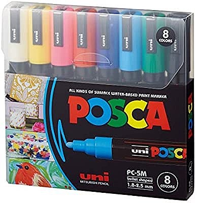 �� 8 ���� ������ ������ ����� POSCA PC-5M 