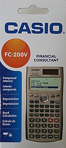 מחשבון קסיו פיננסי FC-200V מחשבון קסיו פיננסי FC-200V